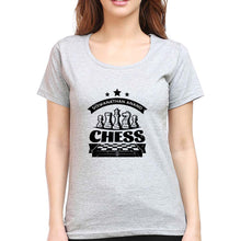 Load image into Gallery viewer, Viswanathan Anand Chess T-Shirt for Women-Grey Melange-Ektarfa.online
