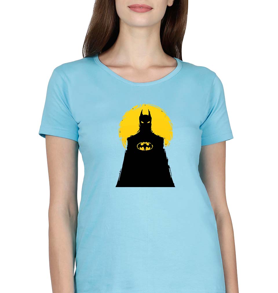Batman Superhero T-Shirt for Women-SkyBlue-Ektarfa.online