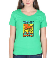 Load image into Gallery viewer, Keith Haring T-Shirt for Women-flag green-Ektarfa.online
