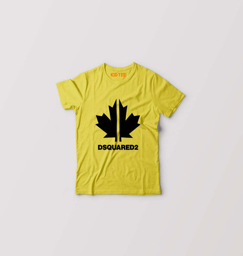 DSQUARED2 Kids T-Shirt for Boy/Girl-Yellow-Ektarfa.online