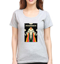 Load image into Gallery viewer, Psychedelic T-Shirt for Women-Grey Melange-Ektarfa.online
