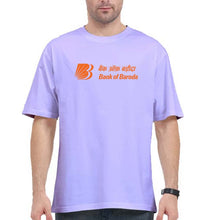 Load image into Gallery viewer, Bank of Baroda Oversized T-Shirt for Men-Lavender-Ektarfa.online
