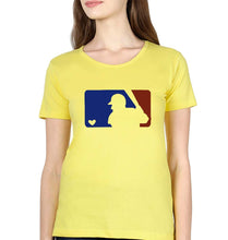 Load image into Gallery viewer, Baseball T-Shirt for Women-Yellow-Ektarfa.online
