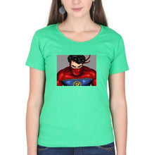 Load image into Gallery viewer, Minnal Murali T-Shirt for Women-flag green-Ektarfa.online
