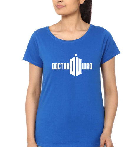 Doctor Who T-Shirt for Women-Royal Blue-Ektarfa.online