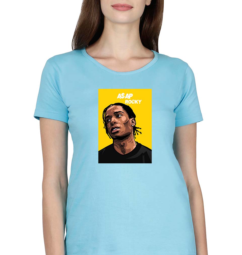 Asap Rocky T-Shirt for Women-SkyBlue-Ektarfa.online