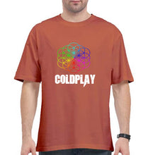 Load image into Gallery viewer, Coldplay Oversized T-Shirt for Men-Coral-Ektarfa.online
