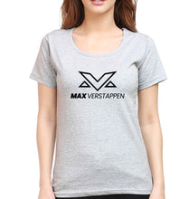 Load image into Gallery viewer, Max Verstappen T-Shirt for Women-XS(32 Inches)-Grey Melange-Ektarfa.online
