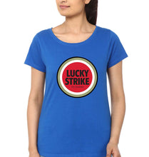 Load image into Gallery viewer, Lucky Strike T-Shirt for Women-Royal Blue-Ektarfa.online
