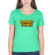 Load image into Gallery viewer, Looney Tunes T-Shirt for Women-flag green-Ektarfa.online
