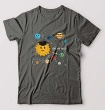 Load image into Gallery viewer, Solar System T-Shirt for Men-Charcoal-Ektarfa.online
