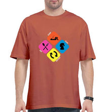 Load image into Gallery viewer, Play Chess Oversized T-Shirt for Men-Coral-Ektarfa.online
