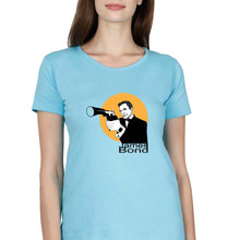 Load image into Gallery viewer, James Bond 007 T-Shirt for Womena-SkyBlue-Ektarfa.online
