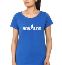 Load image into Gallery viewer, Cristiano Ronaldo CR7 T-Shirt for Women-Royal Blue-Ektarfa.online
