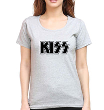 Load image into Gallery viewer, Kiss Rock Band T-Shirt for Women-Grey Melange-Ektarfa.online
