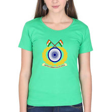 Load image into Gallery viewer, CRPF T-Shirt for Women-Flag Green-Ektarfa.online
