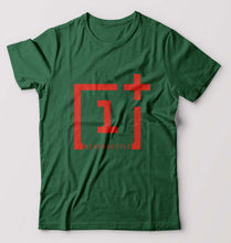Load image into Gallery viewer, OnePlus T-Shirt for Men-Bottle Green-Ektarfa.online
