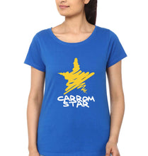 Load image into Gallery viewer, Carrom Star T-Shirt for Women-Royal Blue-Ektarfa.online
