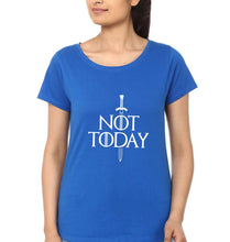 Load image into Gallery viewer, Not Today (GOT) T-Shirt for Women-Royal Blue-Ektarfa.online
