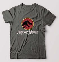 Load image into Gallery viewer, Jurassic World T-Shirt for Men-S(38 Inches)-Charcoal-Ektarfa.online
