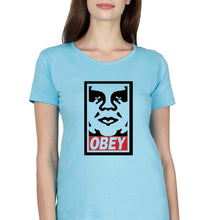 Load image into Gallery viewer, Obey T-Shirt for Women-SkyBlue-Ektarfa.online
