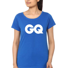 Load image into Gallery viewer, GQ Magazine T-Shirt for Women-Royal Blue-Ektarfa.online
