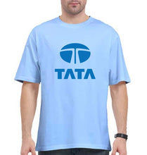 Load image into Gallery viewer, Tata Oversized T-Shirt for Men-Baby Blue-Ektarfa.online
