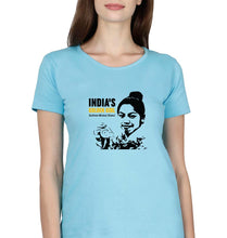Load image into Gallery viewer, Chanu Saikhom Mirabai T-Shirt for Women-SkyBlue-Ektarfa.online
