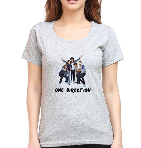 One Direction T-Shirt for Women-Grey Melange-Ektarfa.online