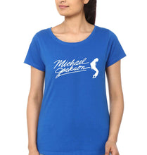 Load image into Gallery viewer, Michael Jackson T-Shirt for Women-Royal Blue-Ektarfa.online
