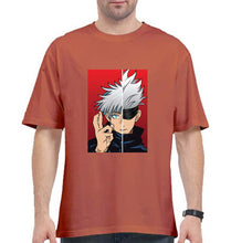 Load image into Gallery viewer, Sukuna Anime Oversized T-Shirt for Men-Coral-Ektarfa.online
