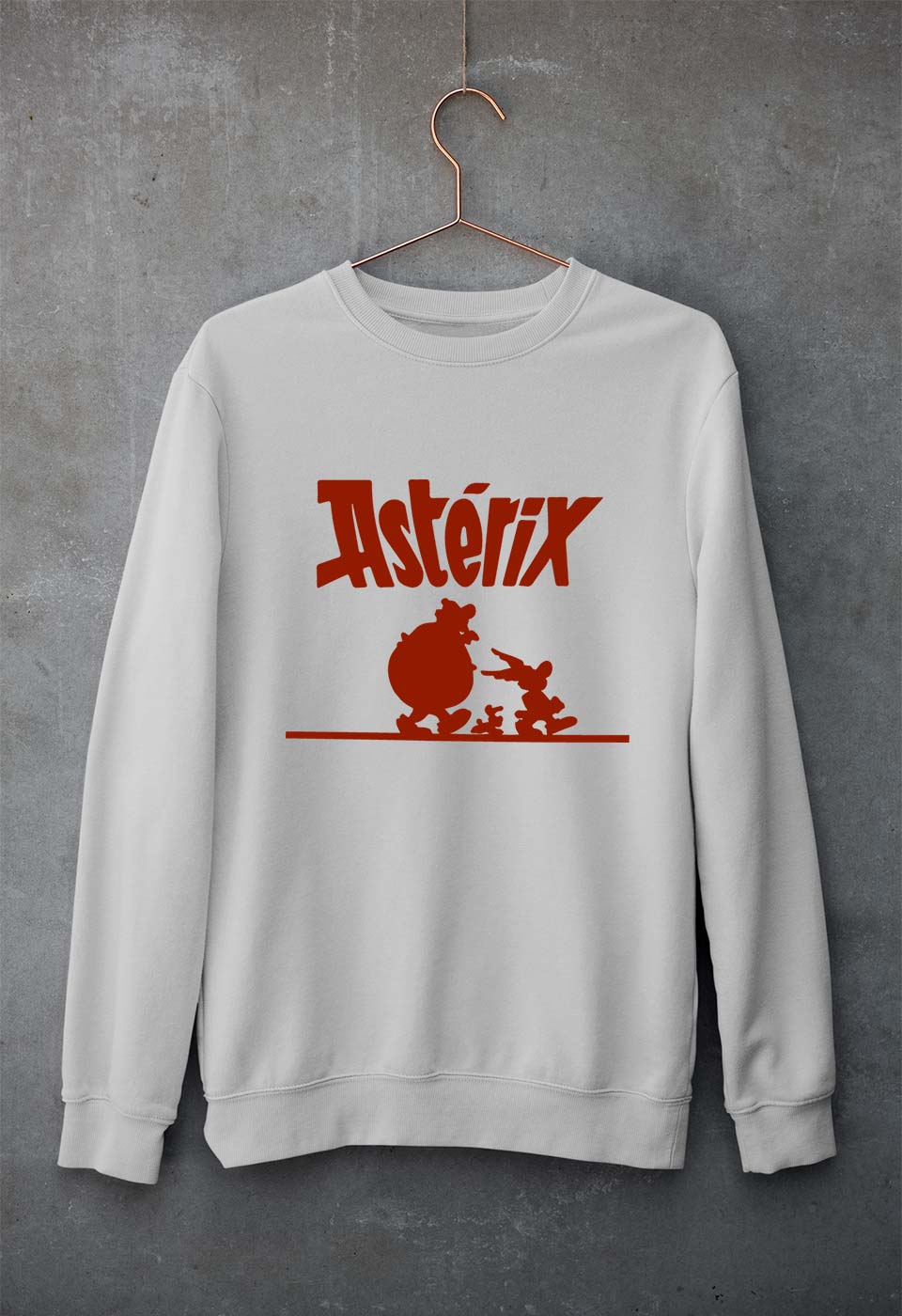 Asterix Unisex Sweatshirt for Men/Women-Grey Melange-Ektarfa.online