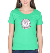 Load image into Gallery viewer, IIT (BHU) Varanasi T-Shirt for Women-Flag Green-Ektarfa.online
