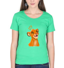 Load image into Gallery viewer, Lion King Simba T-Shirt for Women-flag green-Ektarfa.online
