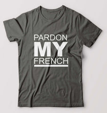 Load image into Gallery viewer, Pardon My French T-Shirt for Men-Charcoal-Ektarfa.online
