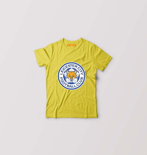 LEICESTER CITY Kids T-Shirt for Boy/Girl-Mustard Yellow-Ektarfa.online