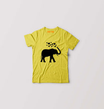 Load image into Gallery viewer, Elephant Hearts Kids T-Shirt for Boy/Girl-Yellow-Ektarfa.online
