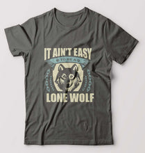 Load image into Gallery viewer, Wolf T-Shirt for Men-Charcoal-Ektarfa.online
