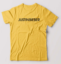 Load image into Gallery viewer, Justin Bieber T-Shirt for Men-Golden yellow-Ektarfa.online
