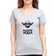 Load image into Gallery viewer, Yoda Star Wars T-Shirt for Women-Grey Melange-Ektarfa.online
