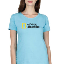 Load image into Gallery viewer, National geographic T-Shirt for Women-SkyBlue-Ektarfa.online
