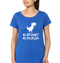 Load image into Gallery viewer, Internet T-Shirt for Women-Royal Blue-Ektarfa.online
