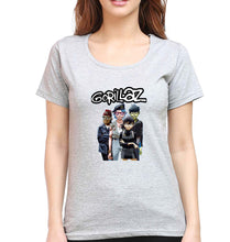 Load image into Gallery viewer, Gorillaz T-Shirt for Women-Grey Melange-Ektarfa.online
