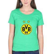 Load image into Gallery viewer, Borussia Dortmund T-Shirt for Women-flag green-Ektarfa.online
