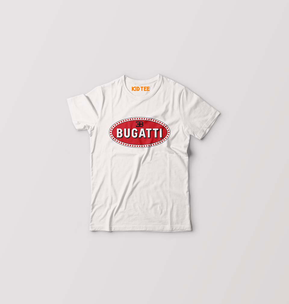 Bugatti Kids T-Shirt for Boy/Girl-White-Ektarfa.online