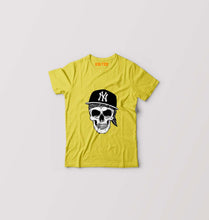 Load image into Gallery viewer, Hip Hop Skull NY Kids T-Shirt for Boy/Girl-Yellow-Ektarfa.online

