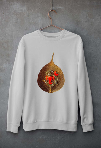 Ganpati Unisex Sweatshirt for Men/Women-Grey Melange-Ektarfa.online