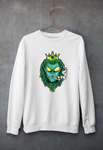 Load image into Gallery viewer, Weed Monster Unisex Sweatshirt for Men/Women-White-Ektarfa.online
