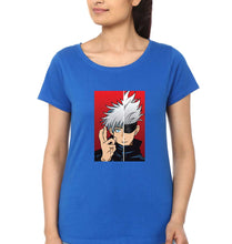 Load image into Gallery viewer, Sukuna Anime T-Shirt for Women-Royal Blue-Ektarfa.online
