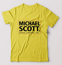 Load image into Gallery viewer, Michael Scott T-Shirt for Men-Yellow-Ektarfa.online
